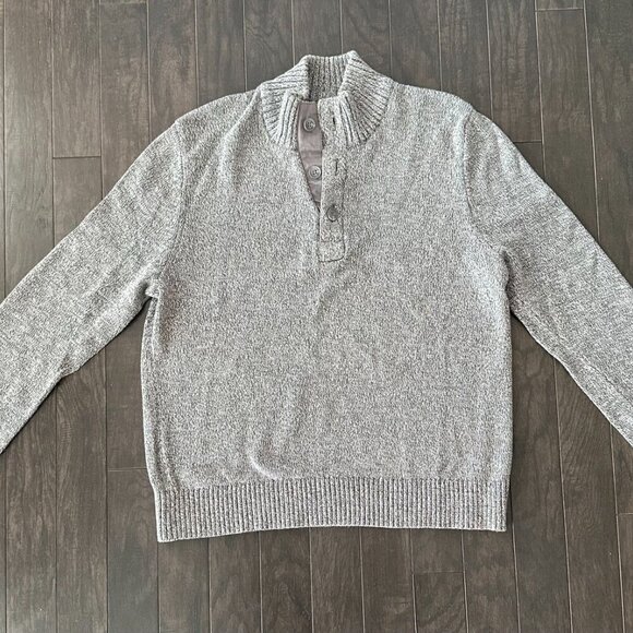 Grey Merona XL Sweater 100% Cotton - Picture 6 of 9